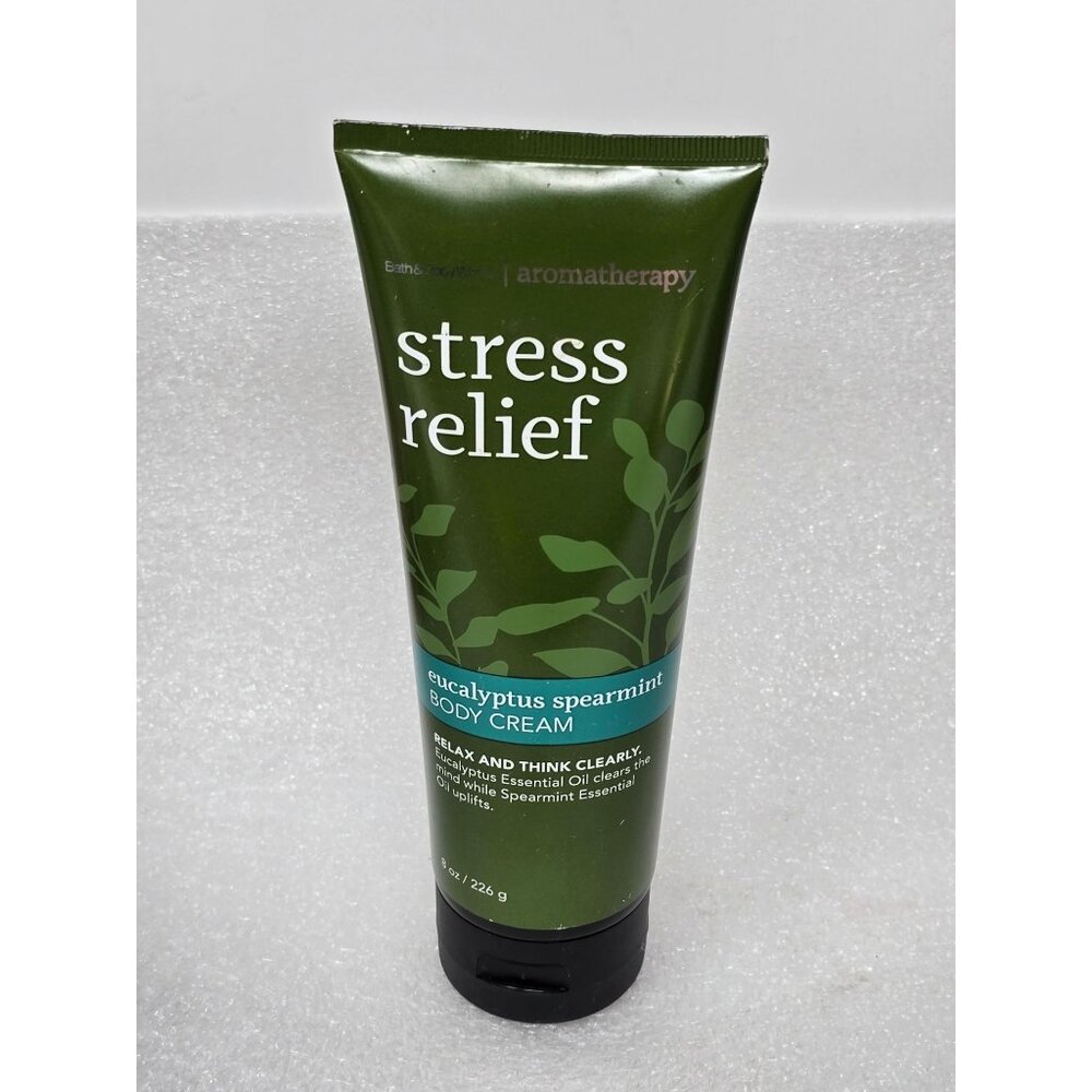 Bath & Body Works Aromatherapy Stress Relief Eucalyptus Spearmint Body Cream 8Oz